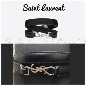 NIB YSL ‘Opyum’ Black Double Wrap Bracelet